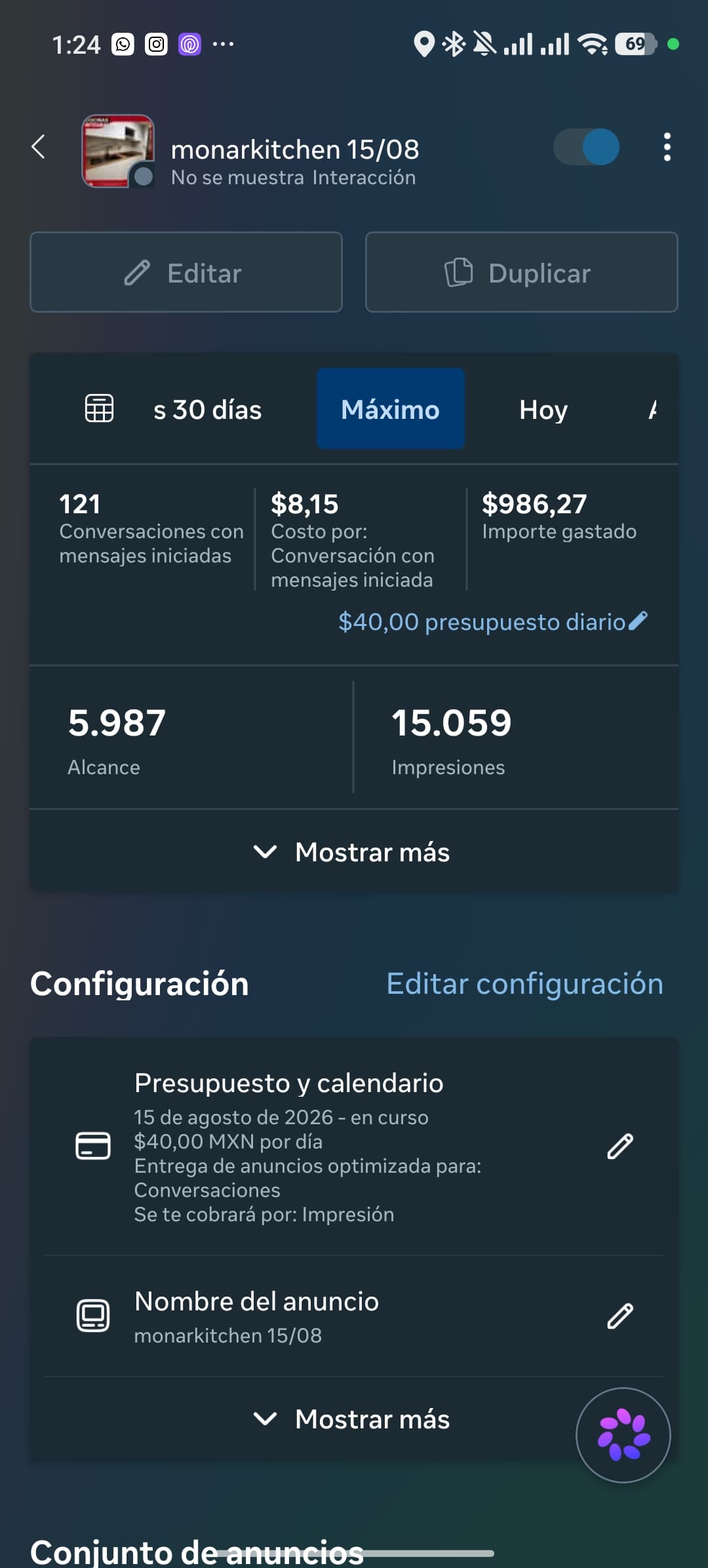 Captura de resultados de campaña 4