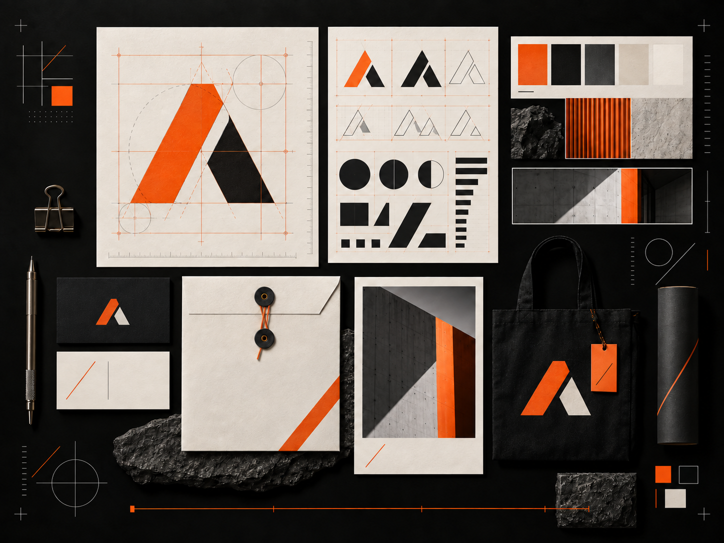 Brand Identity Audit Diagnostic Graphic showing brand dispersion and visual friction